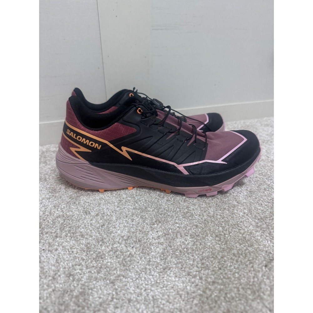 Salomon Thundercross Womens Trail Running Shoes Black Plum Pink 475611 US 9.5